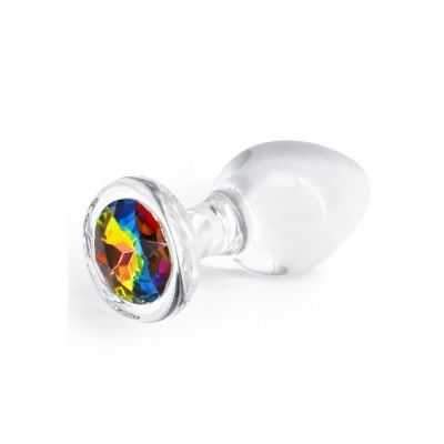 Crystal Desire Rainbow Buttplug, Medium