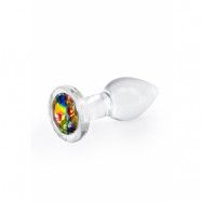 Crystal Desire Rainbow Buttplug, Small