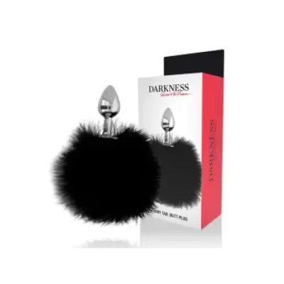 Darkness Extra Anal Buttplug With Tail Black 7 Cm