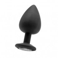 Diamond Butt Plug Extra Large Black