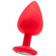 Diamond Butt Plug Extra Large Red