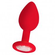 Diamond Butt Plug Red