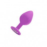 Diamond Buttplug, Large - purple