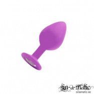 Diamond Buttplug, Large - purple