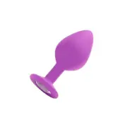 Diamond Buttplug, Large - purple