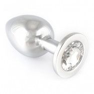 Diamond Buttplug Silver