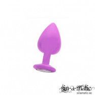 Diamond Buttplug, XL - purple