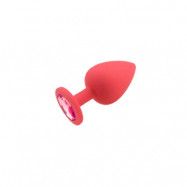 Diamond Buttplug, XL - Red