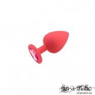 Diamond Buttplug, XL - Red