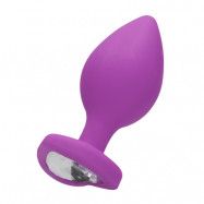 Diamond Heart Butt Plug - Extra Large - Lila