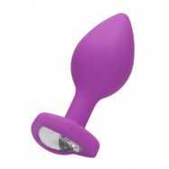 Diamond Heart Butt Plug - Regular - Lila