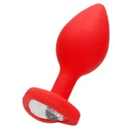 Diamond Heart Red Butt Plug, Regular