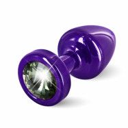 Diogol - Anni Butt Plug Round 25 mm Purple & Black