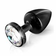 DIOGOL - ANNI BUTT PLUG ROUND BLACK 25 MM