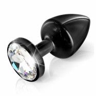 DIOGOL - ANNI BUTT PLUG ROUND BLACK 30 MM