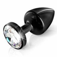 DIOGOL - ANNI BUTT PLUG ROUND BLACK 35 MM