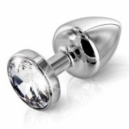 DIOGOL - ANNI BUTT PLUG ROUND STAINLESS STEEL 30 MM