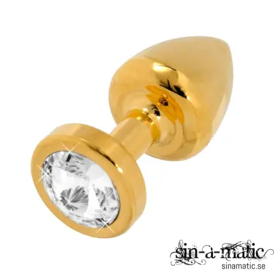 Diogol - Buttplug i Metall & 24k guld 25mm