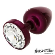 Diogol - Purple Metal Buttplug 30mm