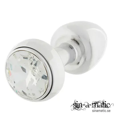 Diogol - Vibrating Metal Buttplug, silver