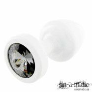 Diogol - White Metal Buttplug 25mm