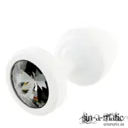 Diogol - White Metal Buttplug 25mm