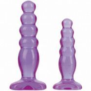 Doc Johnson Crystal Jellies Anal Delight Träningskit - Lila