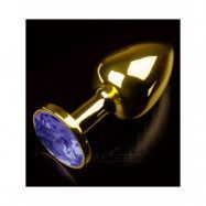 Dolce Piccante: Jewellery Plug, Blue Diamond, guld, small