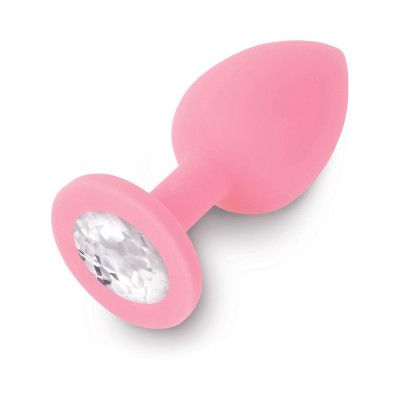 Dolce Piccante: Jewellery Plug, Silicone Diamond, rosa