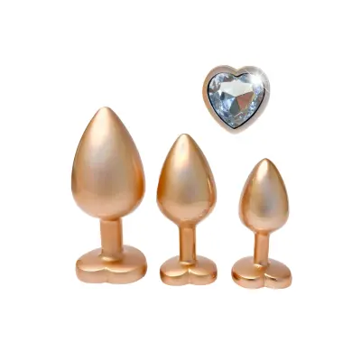 DreamToys Gleaming Love Gold Buttplug Set