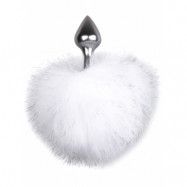 EasyToys: Bunny Tail Plug No. 1, silver/vit