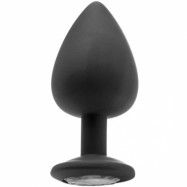 Extra Large Diamond Butt Plug Black