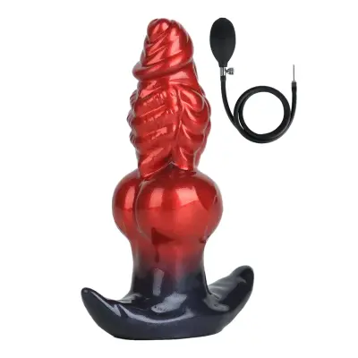 Fantasty Beast Inflatable Butt Plug Red