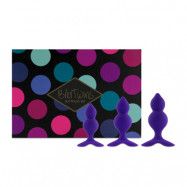 FeelzToys Bibi Twin Butt Plug Set Purple