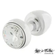 Diogol - Vibrating Metal Buttplug, silver