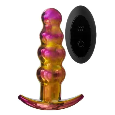 Glamour Glass Remote Vibe Beaded Plug