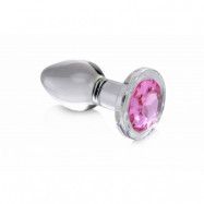 Glas Buttplug - Rosa Large