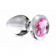 Glas Buttplug - Rosa Small