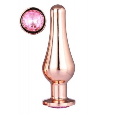 Gleaming Love Large Pleasure Plug, Rose Gold