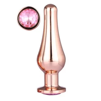 Gleaming Love Large Pleasure Plug, Rose Gold