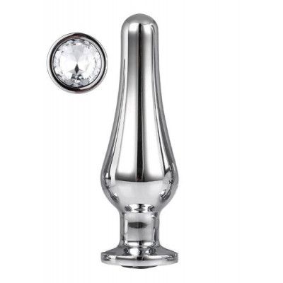 Gleaming Love Large Pleasure Plug, Silver