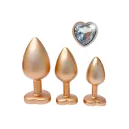 Gleaming Love Pearl Plug Set Gold