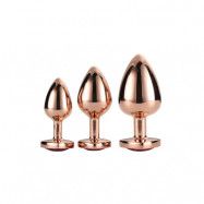 Gleaming Love Rose Gold Plug Set