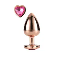 Gleaming Love Rose Gold Plug - Small