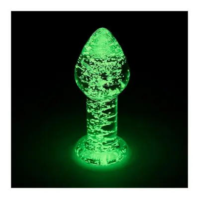 Glow in the Dark - Glass Butt Plug