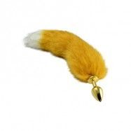 Gold Foxtail Buttplug - Analplugg