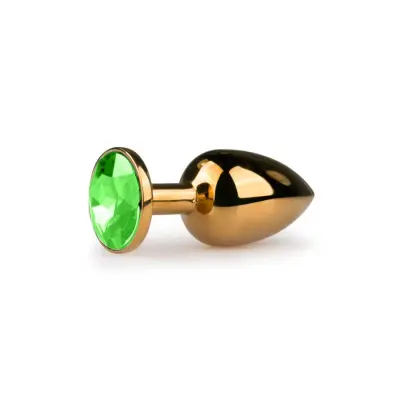 Golden Buttplug, green - medium