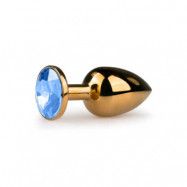 Golden Buttplug, Ice blue - Large