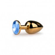 Golden Buttplug, ice blue - medium