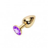 Golden Buttplug, purple – small